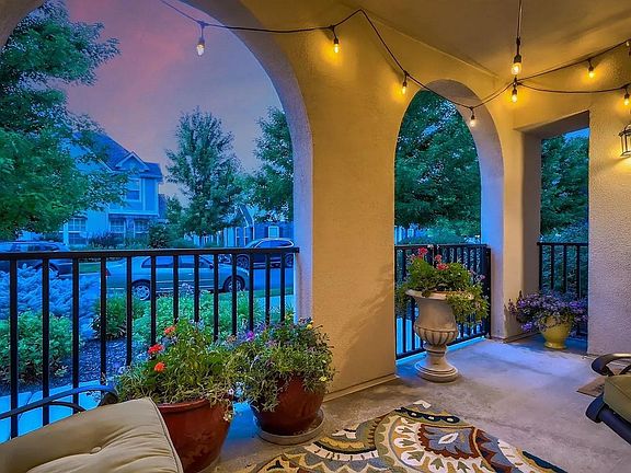 Private patio to street view