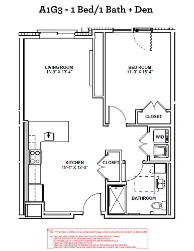 Floor plan A1G3