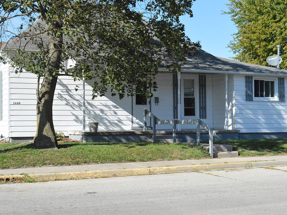 Shaded front porch