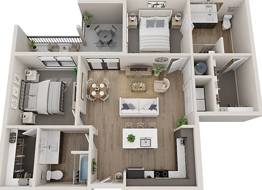 B2HC | 2x2 | 1055 sq ft B2HC | 2x2 | 1055 sq ft