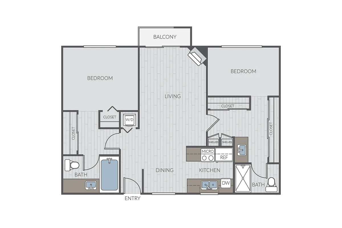 Floor plan Plan 2B