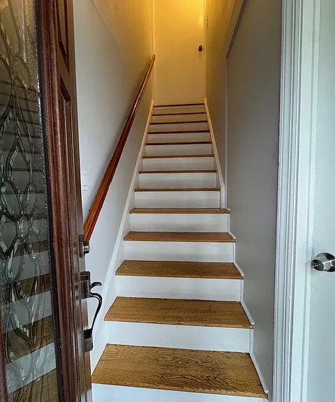 Entry stairs to second floor unit