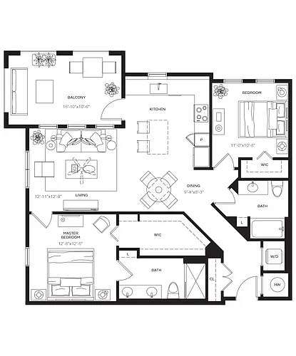 Floor plan B3R