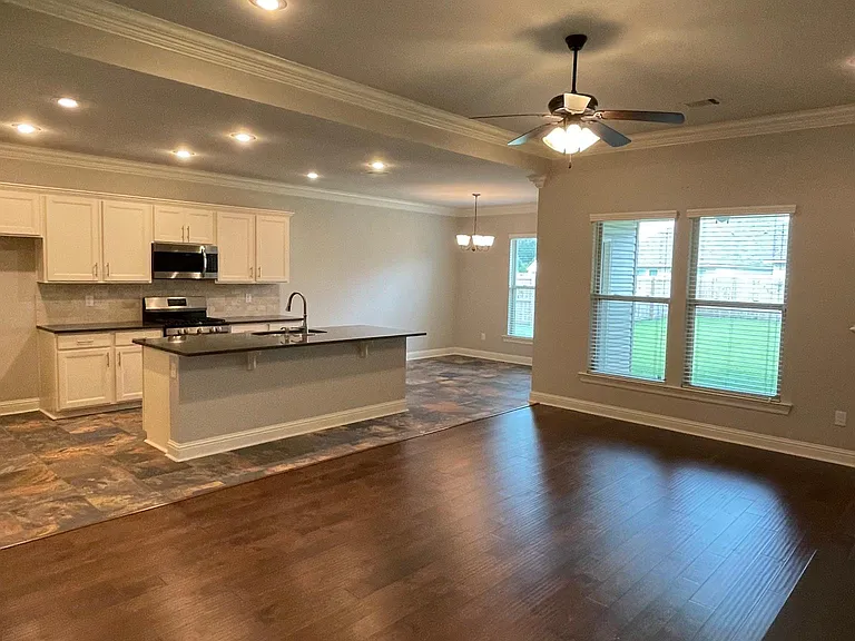 Open Kitchen and Living Room Area