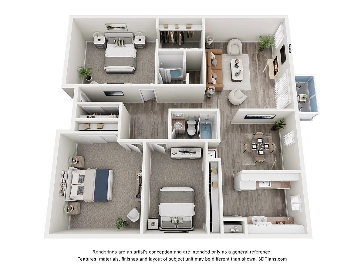 Floor plan 3 Bedroom Duplex