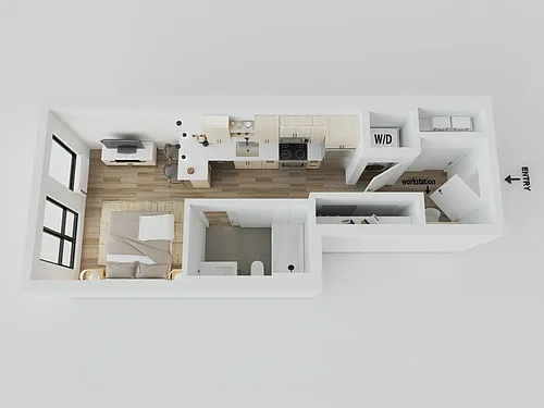 Floor plan Studio - Zumbro