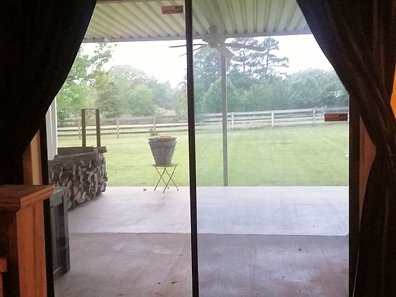 Sliding glass door in master