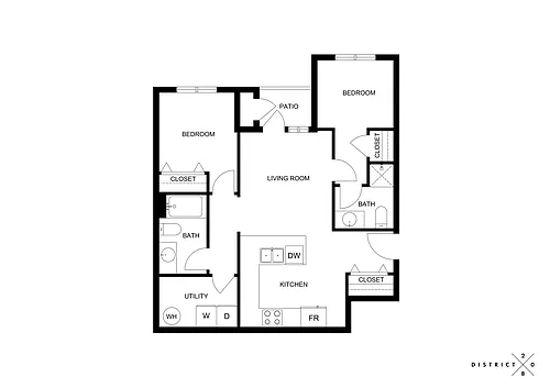 Floor plan 2x2a