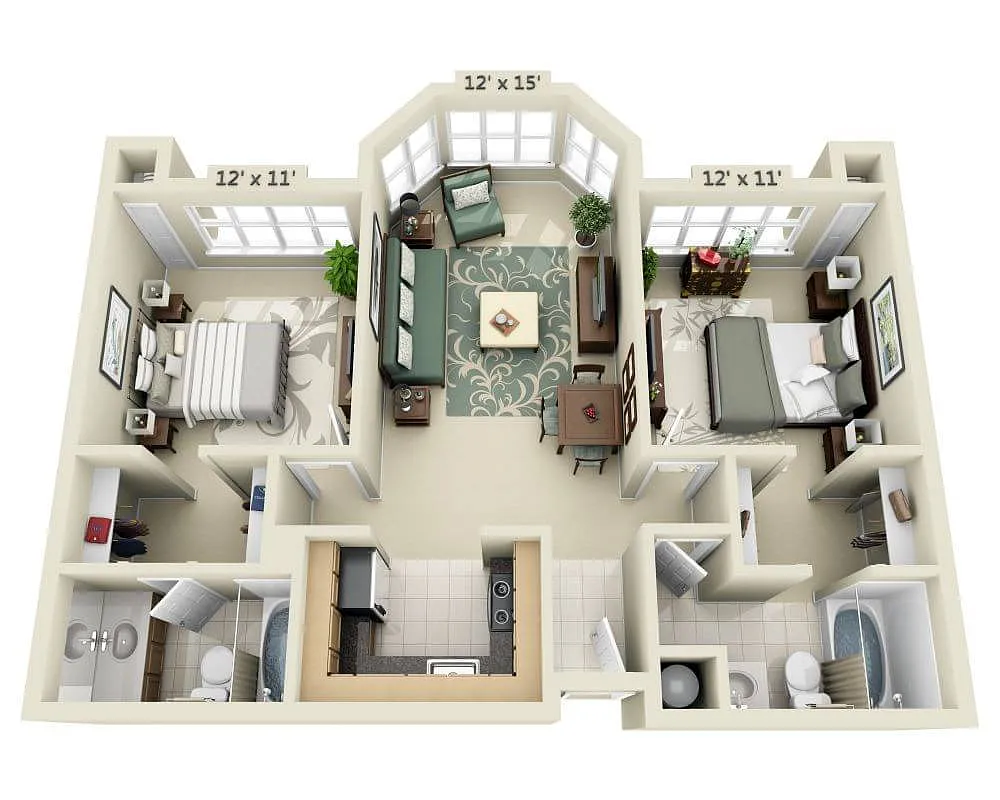 Floor plan Steiner (B2A)