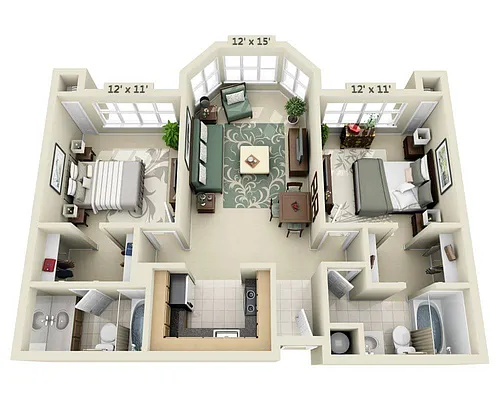 Floor plan Steiner (B2A)