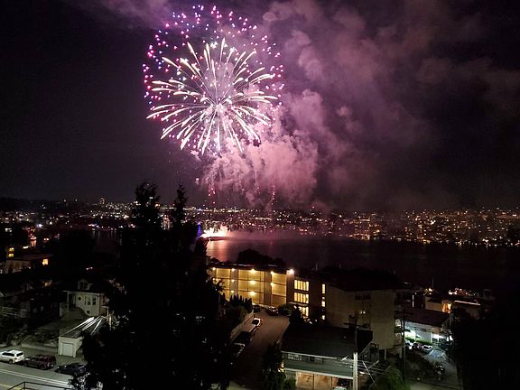 4th of July fireworks from your balcony.
