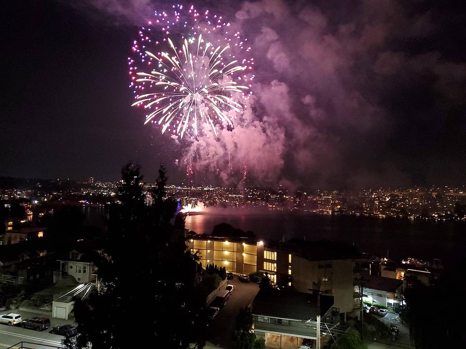 4th of July fireworks from your balcony.