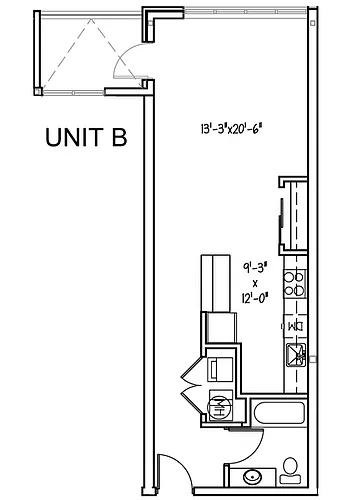 Floor plan Studio