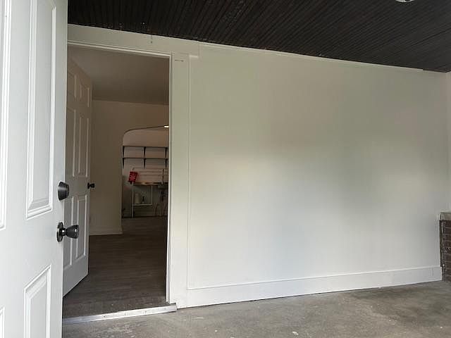 Front enclosed patio for bike storage!