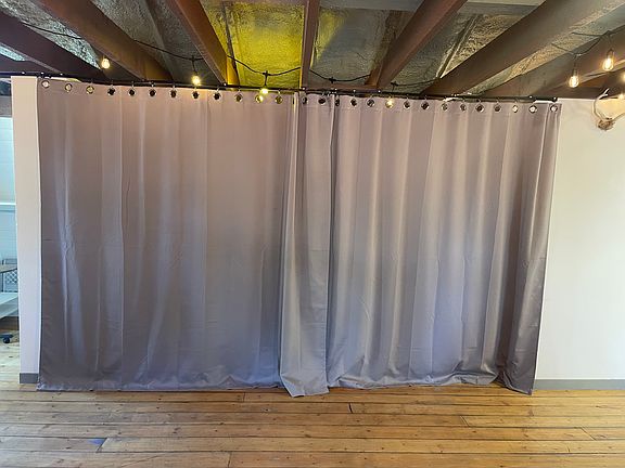 Privacy Curtains to close off bedrooom area