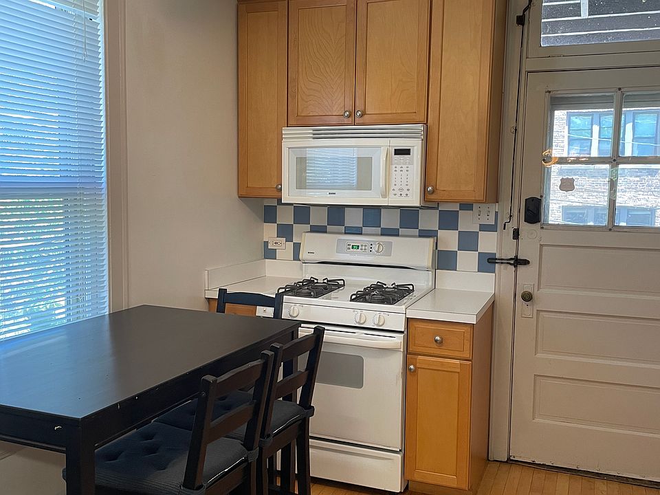 Remodeled kitchen with gas stove