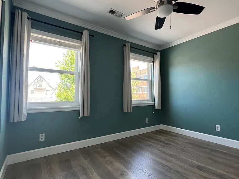 Bedroom 2 with ceiling fan