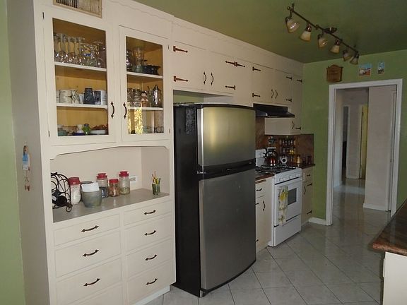 Kitchen, vintage cabinets. 