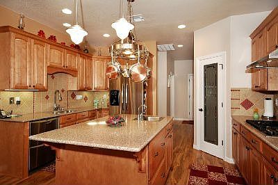 A gourmet cooks kitchen