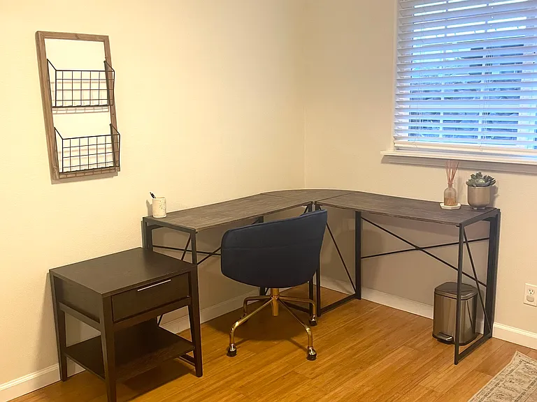 Guest bedroom with desk