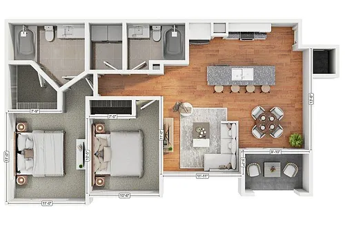 Floor plan 2A2