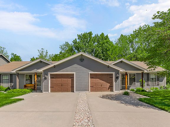 Townhomes divided by garages for additional privacy.