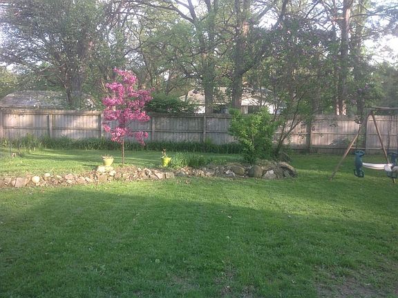 Large, private side yard