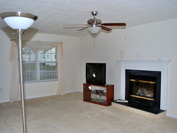 Living room with gas fireplace