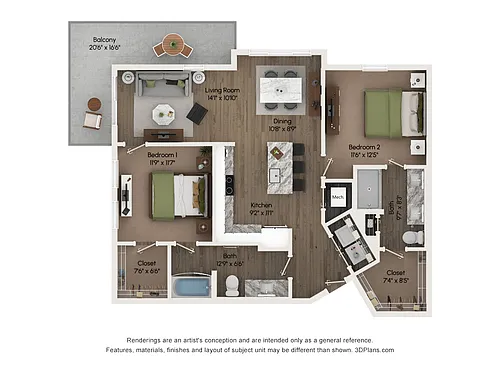 Floor plan B2