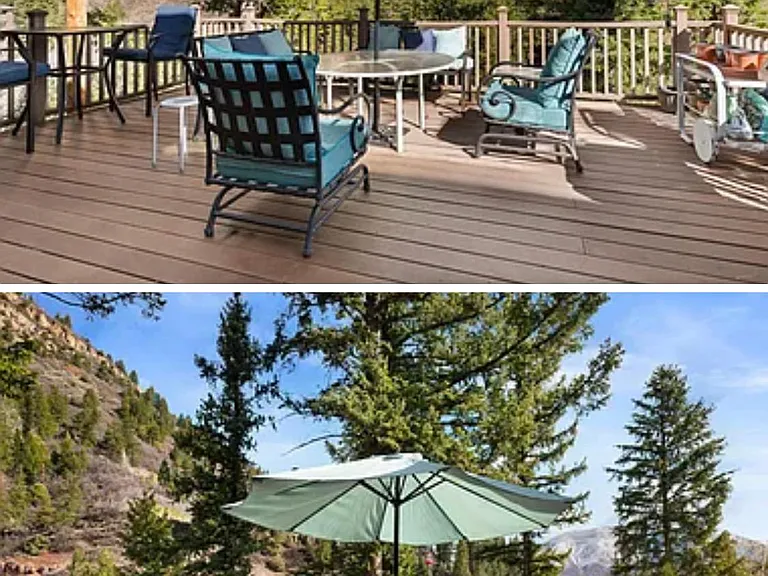 Deck with River Below