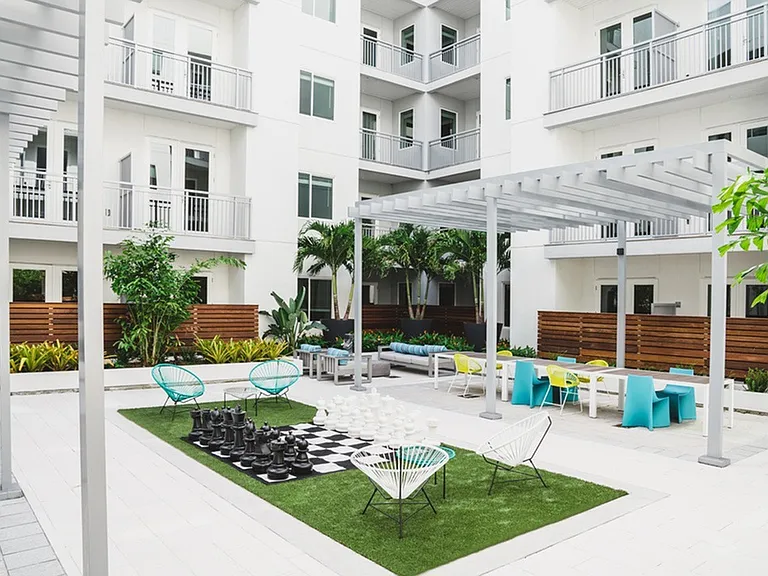 Make Dinner on the BBQ Grills, Play Outdoor Games, or Lounge in our Outdoor Active Courtyard