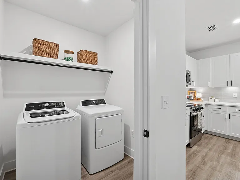Laundry Room with Full-size Washer and Dryer