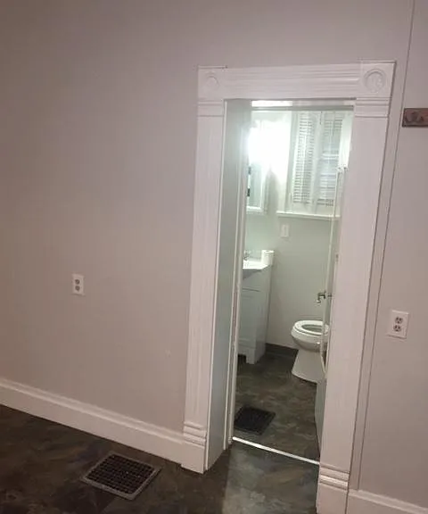 bathroom off kitchen