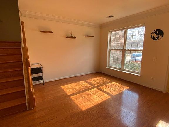 Living room and stairs to the upper level