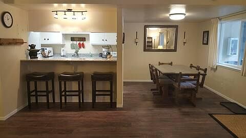 Kitchen and dining area