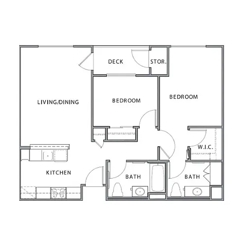 Floor plan 2B