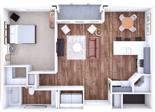 Floor plan The Broadway 1x1