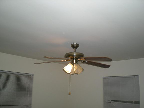 Ceiling fans in bedrooms