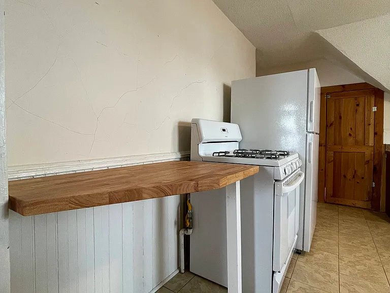 Kitchen- newly added folding counter next to oven