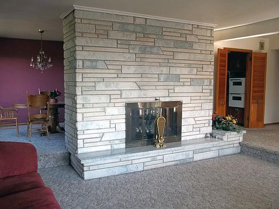 WOOD BURNING FIREPLACE