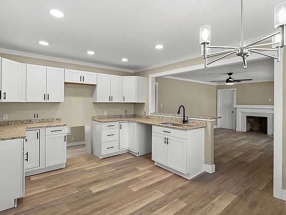 KITCHEN looking into den