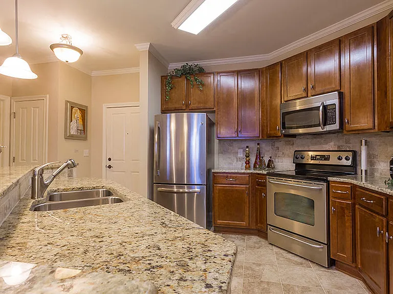 Kitchen at The Village Lofts, Greensboro, 27455