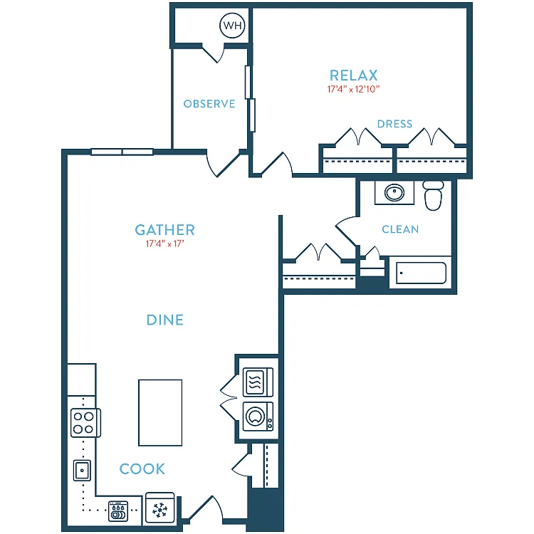Floor plan 1004 Waypointe A4