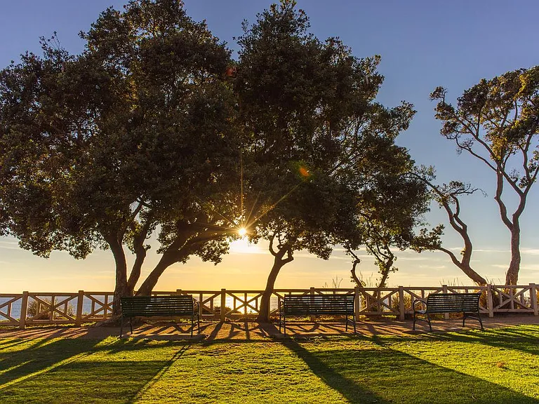 Sunsets streaming nightly over Palisades Park