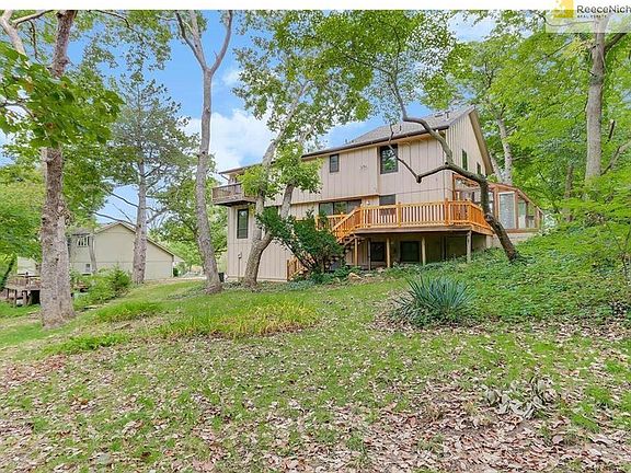 Rear view of the home - Large Backyard