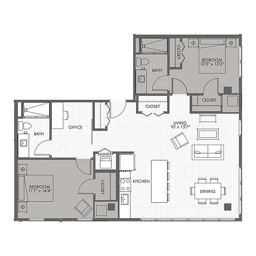Floor plan 2B