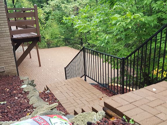 Back patio and deck