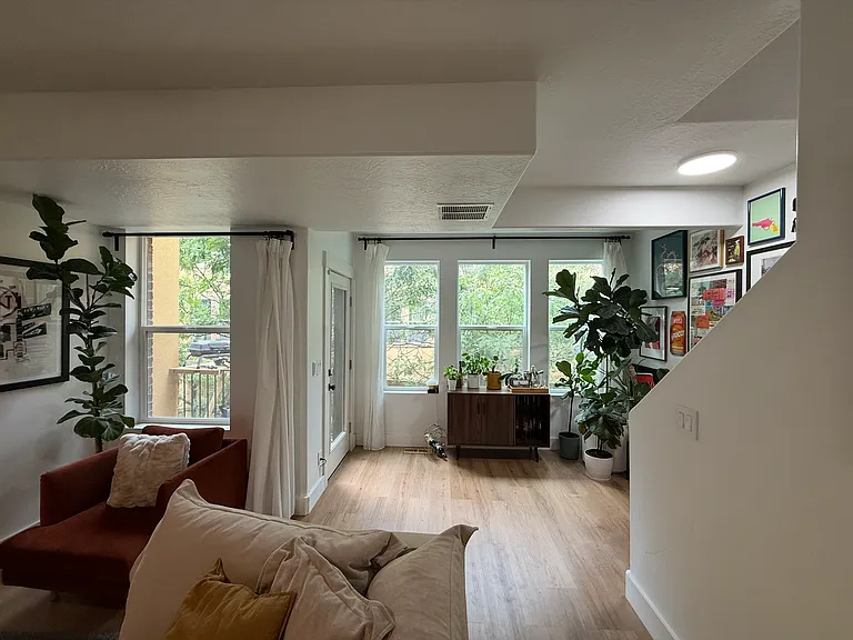 Balcony / open area before stairs that lead to master bed, bath, and two guest rooms.