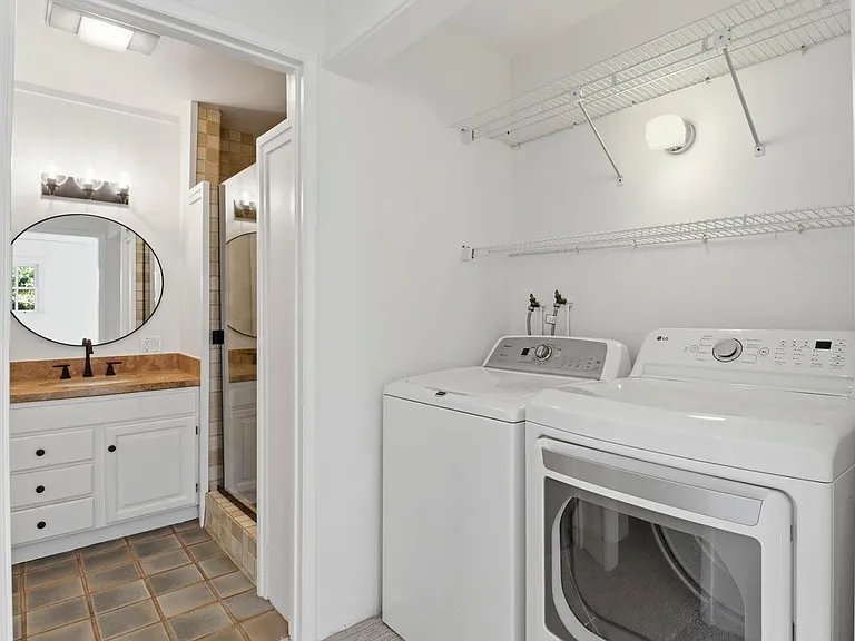 Downstairs Full Bath/Laundry Room