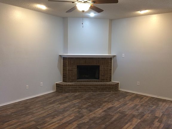 wood burning fireplace